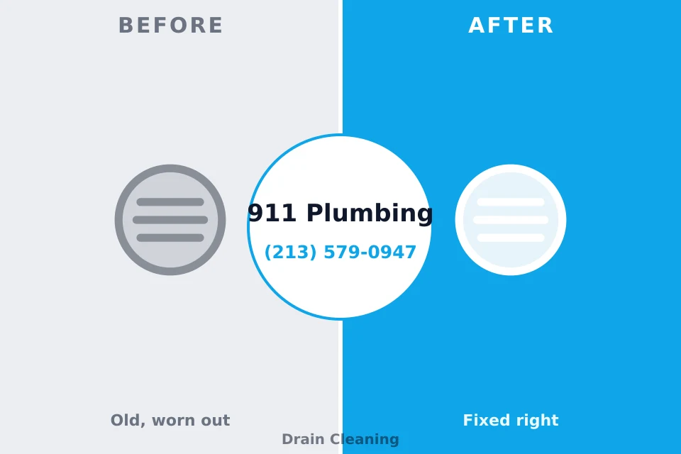 Before and after: plumbing repair Waupaca, WI